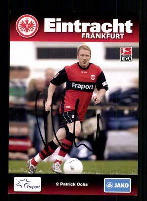Patrick Ochs Autogrammkarte Eintracht Frankfurt 2009-10 Original Signiert