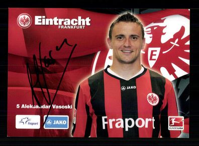 Aleksandar Vasoski Autogrammkarte Eintracht Frankfurt 2010-11 Original Signiert