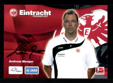 Andreas Menger Autogrammkarte Eintracht Frankfurt 2010-11 Original Signiert