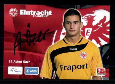 Aykut Özer Autogrammkarte Eintracht Frankfurt 2010-11 Original Signiert