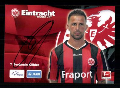 Benjamin Köhler Autogrammkarte Eintracht Frankfurt 2010-11 Original Signiert