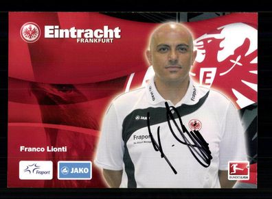 Franco Lionti Autogrammkarte Eintracht Frankfurt 2010-11 Original Signiert