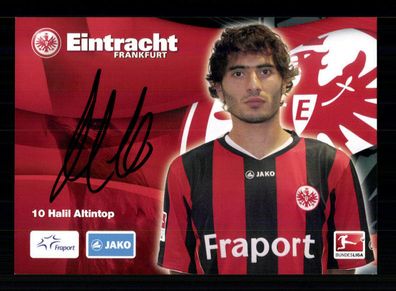 Halil Altintop Autogrammkarte Eintracht Frankfurt 2010-11 Original Signiert