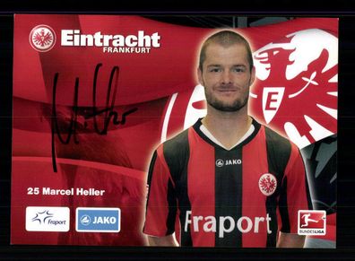 Marcel Heller Autogrammkarte Eintracht Frankfurt 2010-11 Original Signiert