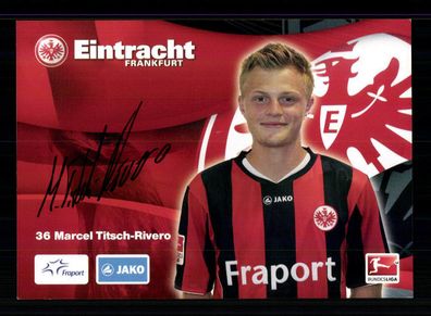 Marcel Rivero Autogrammkarte Eintracht Frankfurt 2010-11 Original Signiert
