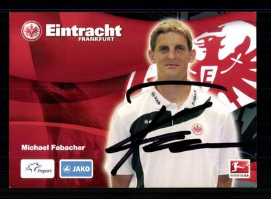 Michael Fabacher Autogrammkarte Eintracht Frankfurt 2010-11 Original Signiert