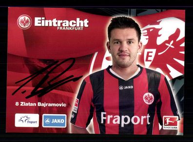 Zlatan Bajramovic Autogrammkarte Eintracht Frankfurt 2010-11 Original Signiert
