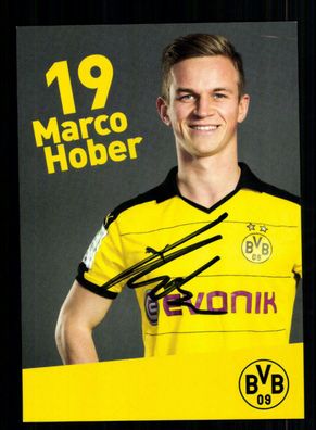 Marco Hober Autogrammkarte Borussia Dortmund 2015-16 Amateure Original