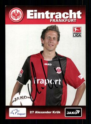 Alexander Krük Autogrammkarte Eintracht Frankfurt 2008-09 Original Signiert