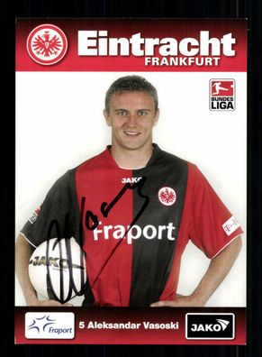 Aleksandar Vasoski Autogrammkarte Eintracht Frankfurt 2008-09 Original Signiert