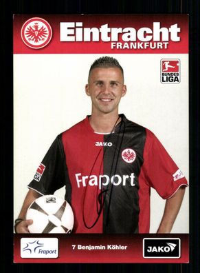 Benjamin Köhler Autogrammkarte Eintracht Frankfurt 2008-09 Original Signiert