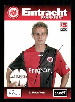Faton Toski Autogrammkarte Eintracht Frankfurt 2008-09 Original Signiert