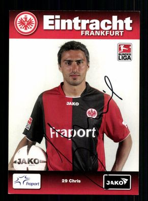 Chris Autogrammkarte Eintracht Frankfurt 2008-09 Original Signiert