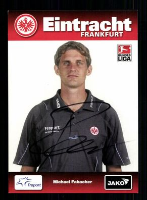 Michael Fabacher Autogrammkarte Eintracht Frankfurt 2008-09 Original Signiert