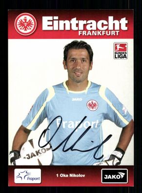 Oka Nikolav Autogrammkarte Eintracht Frankfurt 2008-09 Original Signiert