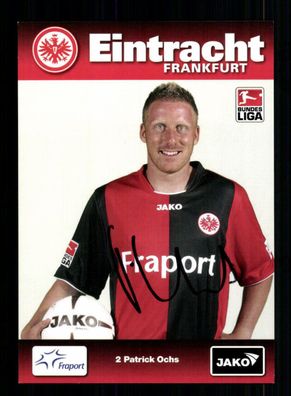 Patrick Ochs Autogrammkarte Eintracht Frankfurt 2008-09 Original Signiert