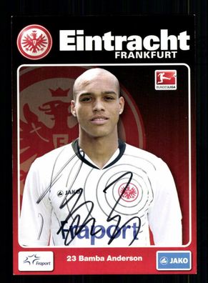 Bamba Anderson Autogrammkarte Eintracht Frankfurt 2011-12 Original Signiert