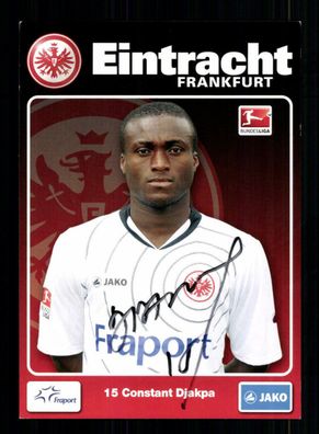 Constant Djakpa Autogrammkarte Eintracht Frankfurt 2011-12 Original Signiert