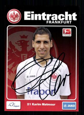 Karim Matmour Autogrammkarte Eintracht Frankfurt 2011-12 Original Signiert