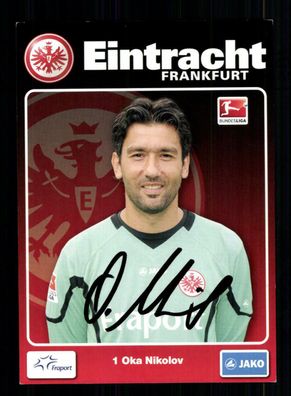 Oka Nikolov Autogrammkarte Eintracht Frankfurt 2011-12 Original Signiert