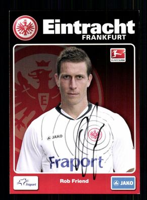 Rob Friend Autogrammkarte Eintracht Frankfurt 2011-12 Original Signiert