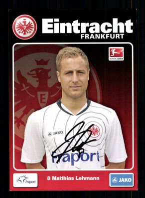 Matthias Lehmann Autogrammkarte Eintracht Frankfurt 2011-12 Original Signiert