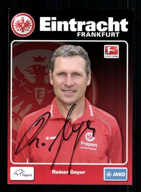Rainer Geyer Autogrammkarte Eintracht Frankfurt 2011-12 Original Signiert
