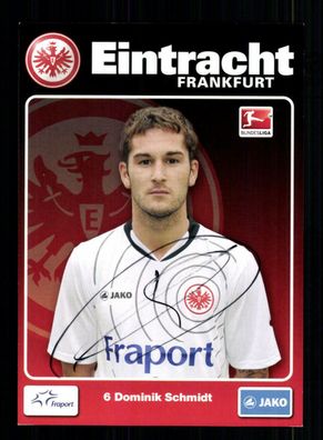 Dominik Schmidt Autogrammkarte Eintracht Frankfurt 2011-12 Original Signiert