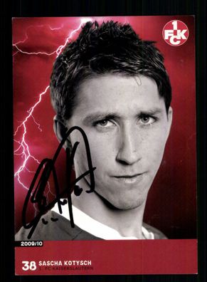 Sascha Kotysch Autogrammkarte 1 FC Kaiserslautern 2009-10 Original Signiert