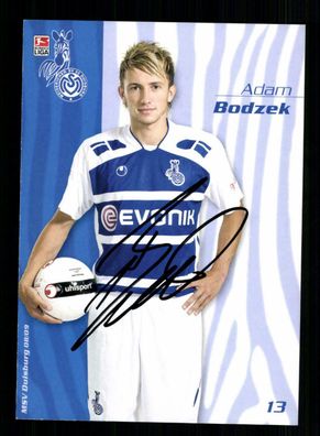 Adam Bodzek Autogrammkarte MSV Duisburg 2008-09 Original Signiert