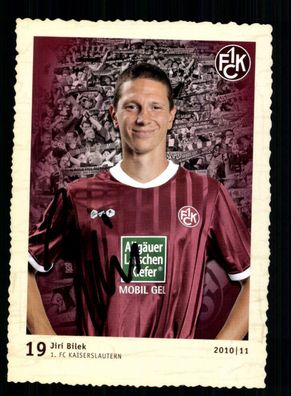 Jiri Bilek Autogrammkarte 1 FC Kaiserslautern 2010-11 Original Signiert