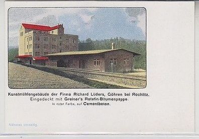 64373 Reklame Ak Göhren bei Rochlitz Kunstmühlengebäude um 1920