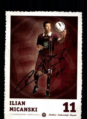Ilian Micanski Autogrammkarte 1 FC Kaiserslautern 2011-12 Original Signiert
