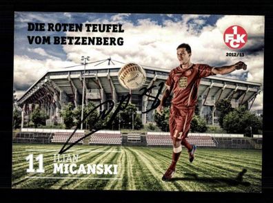 Ilian Micanski Autogrammkarte 1 FC Kaiserslautern 2012-13 Original Signiert