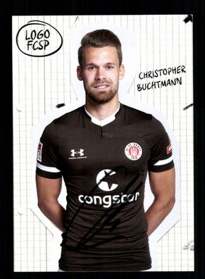 Christopher Buchtmann Autogrammkarte 1 FC ST Pauli 2019-20 Original Signiert