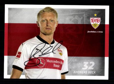 Andreas Beck Autogrammkarte VFB Stuttgart 2017-18 Original Signiert
