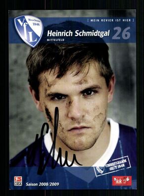 Heinrich Schmidtgal Autogrammkarte VFL Bochum 2008-09 Original Signiert