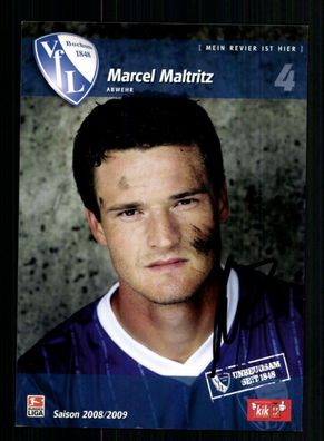 Marcel Maltritz Autogrammkarte VFL Bochum 2008-09 Original Signiert