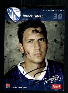 Patrick Fabian Autogrammkarte VFL Bochum 2008-09 Original Signiert