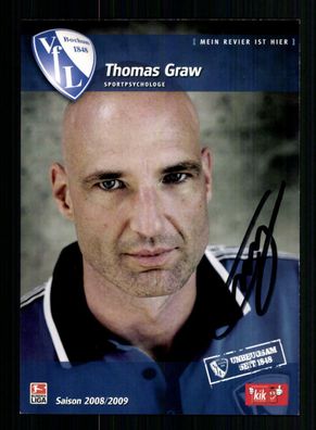 Thomas Graw Autogrammkarte VFL Bochum 2008-09 Original Signiert