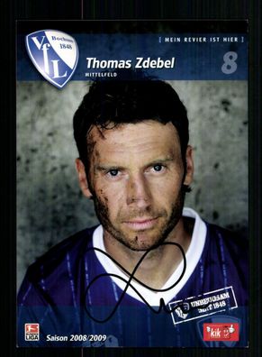 Thomas Zdebel Autogrammkarte VFL Bochum 2008-09 Original Signiert