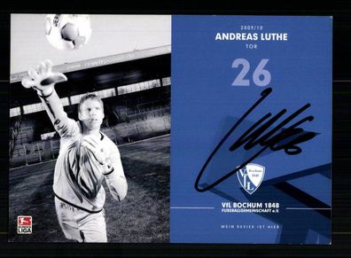 Andreas Luthe Autogrammkarte VFL Bochum 2009-10 1. Karte Original Signiert