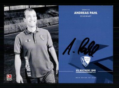 Andreas Pahl Autogrammkarte VFL Bochum 2009-10 1. Karte Original Signiert