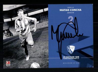 Matias Concha Autogrammkarte VFL Bochum 2009-10 1. Karte Original Signiert