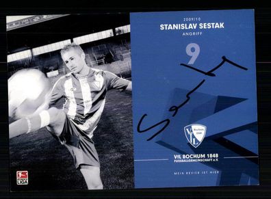 Stanislav Sestak Autogrammkarte VFL Bochum 2009-10 1. Karte Original Signiert