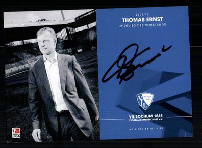 Thomas Ernst Autogrammkarte VFL Bochum 2009-10 1. Karte Original Signiert