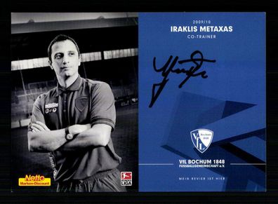 Iraklis Metaxas Autogrammkarte VFL Bochum 2009-10 2. Karte Original Signiert