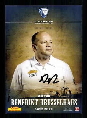 Benedikt Dreßelhaus Autogrammkarte VFL Bochum 2010-11 Original Signiert