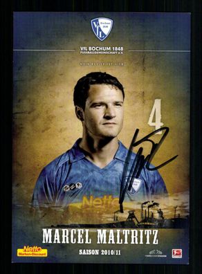 Marcel Maltritz Autogrammkarte VFL Bochum 2010-11 Original Signiert