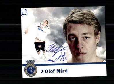 Olof Mard Autogrammkarte Gefle IF 2012-13 Original Signiert